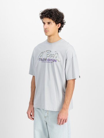 T-Shirt 'Studio Edition' ALPHA INDUSTRIES en gris : devant