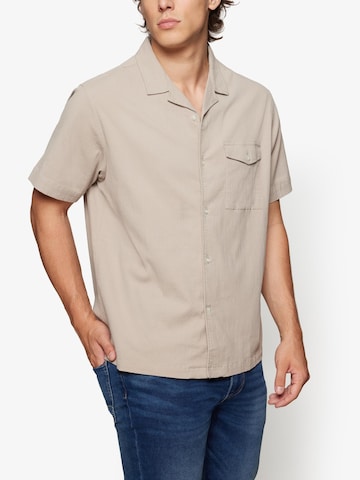 Signal Regular fit Overhemd ' Herbert' in Beige: voorkant