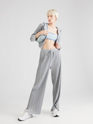 ABOUT YOU Wide leg Trousers 'Fabia' in Grey