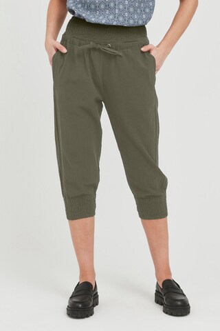 Fransa Tapered Chino 'FXSUSANN 2' in Groen: voorkant