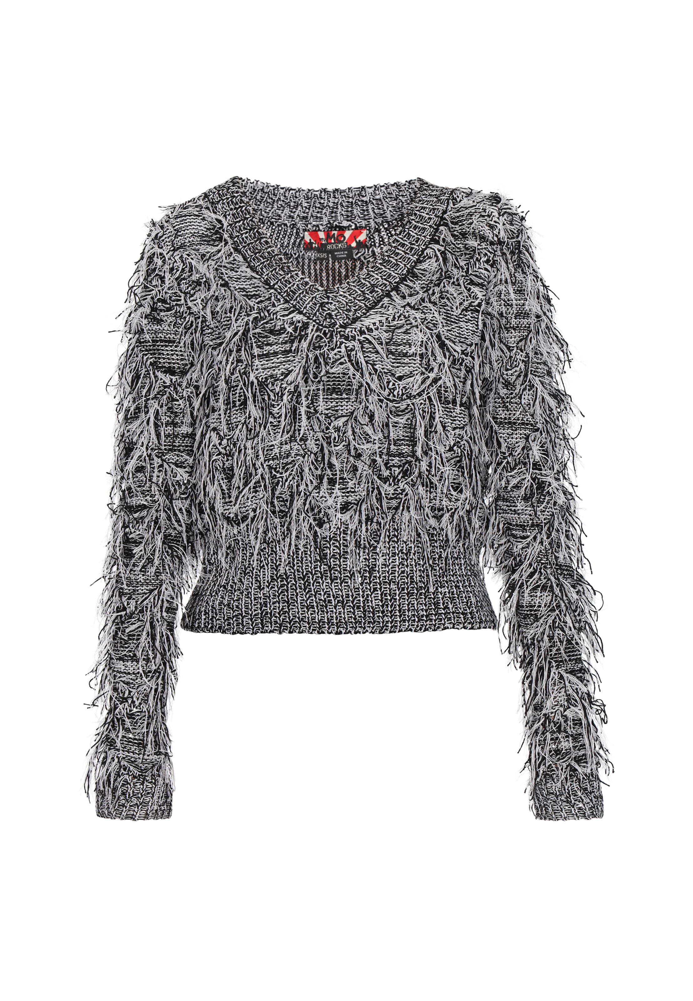 myMo ROCKS Sveter - Čierna: predná strana