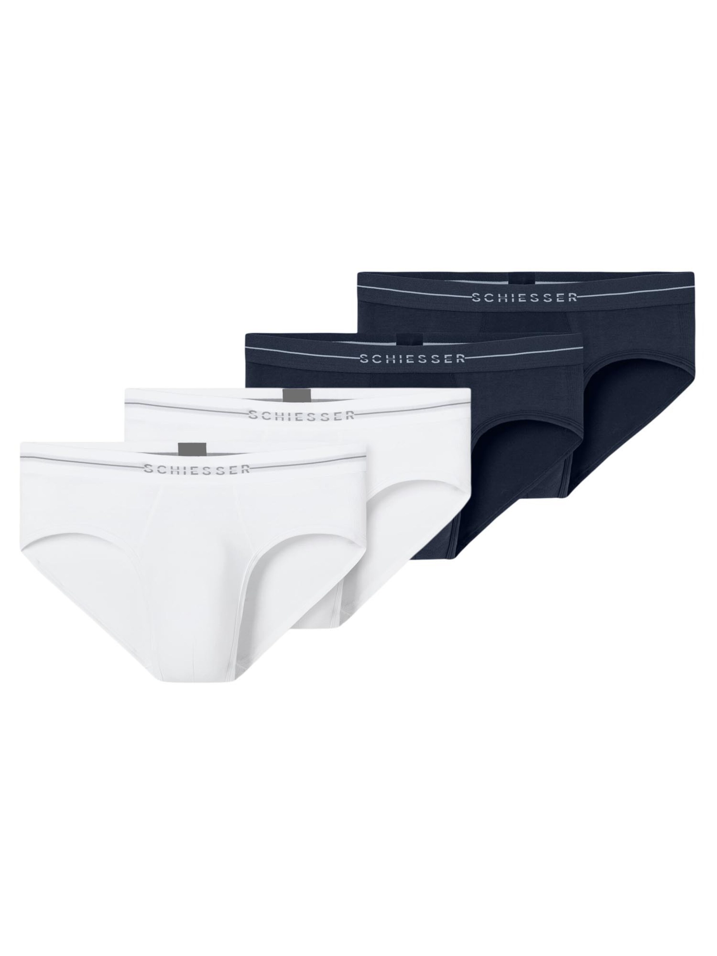 SCHIESSER Slip 'Cotton Flex' in Blue: front