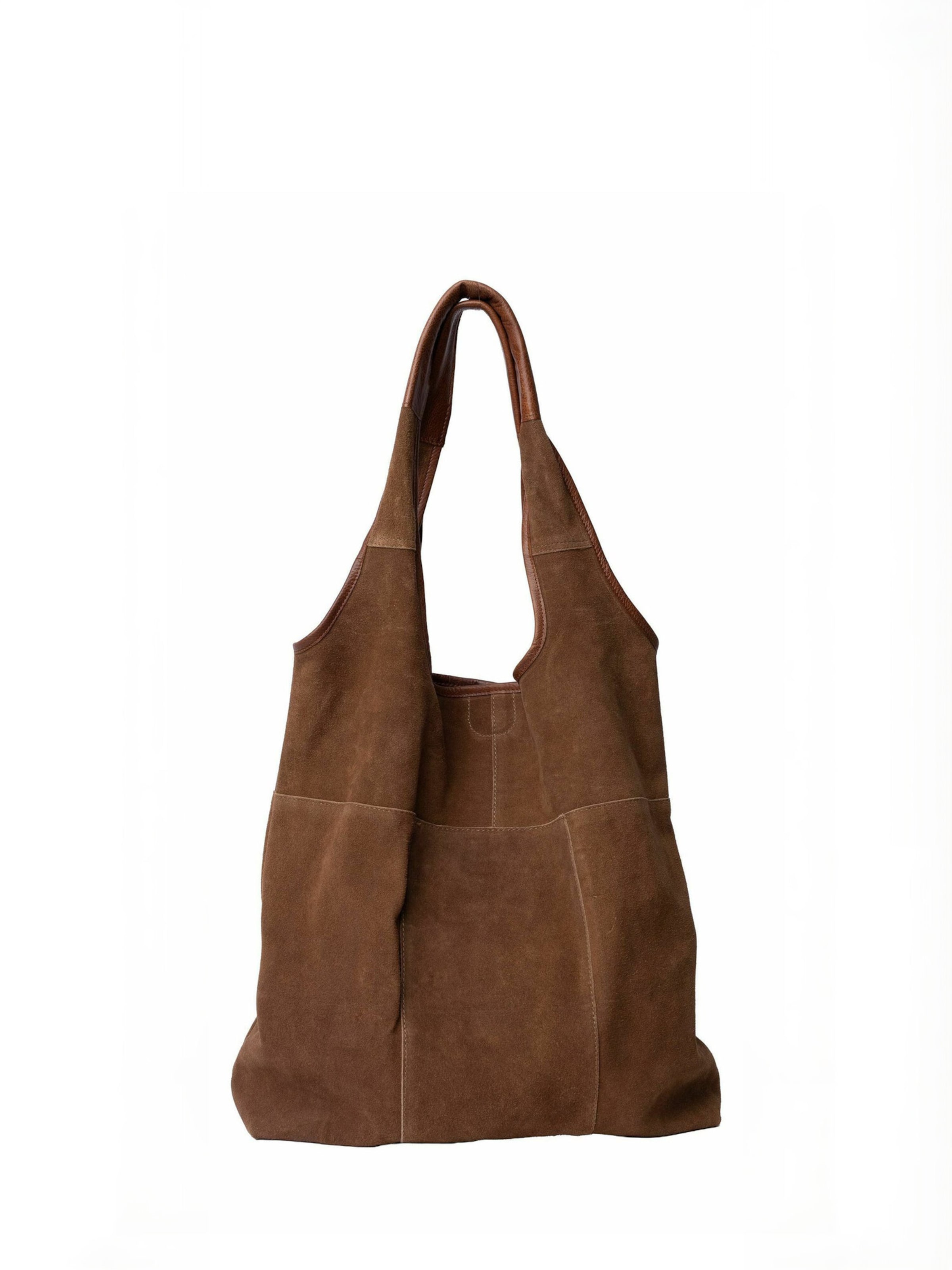 RE:DESIGNED Shopper ' Lyra ' in Brown: front