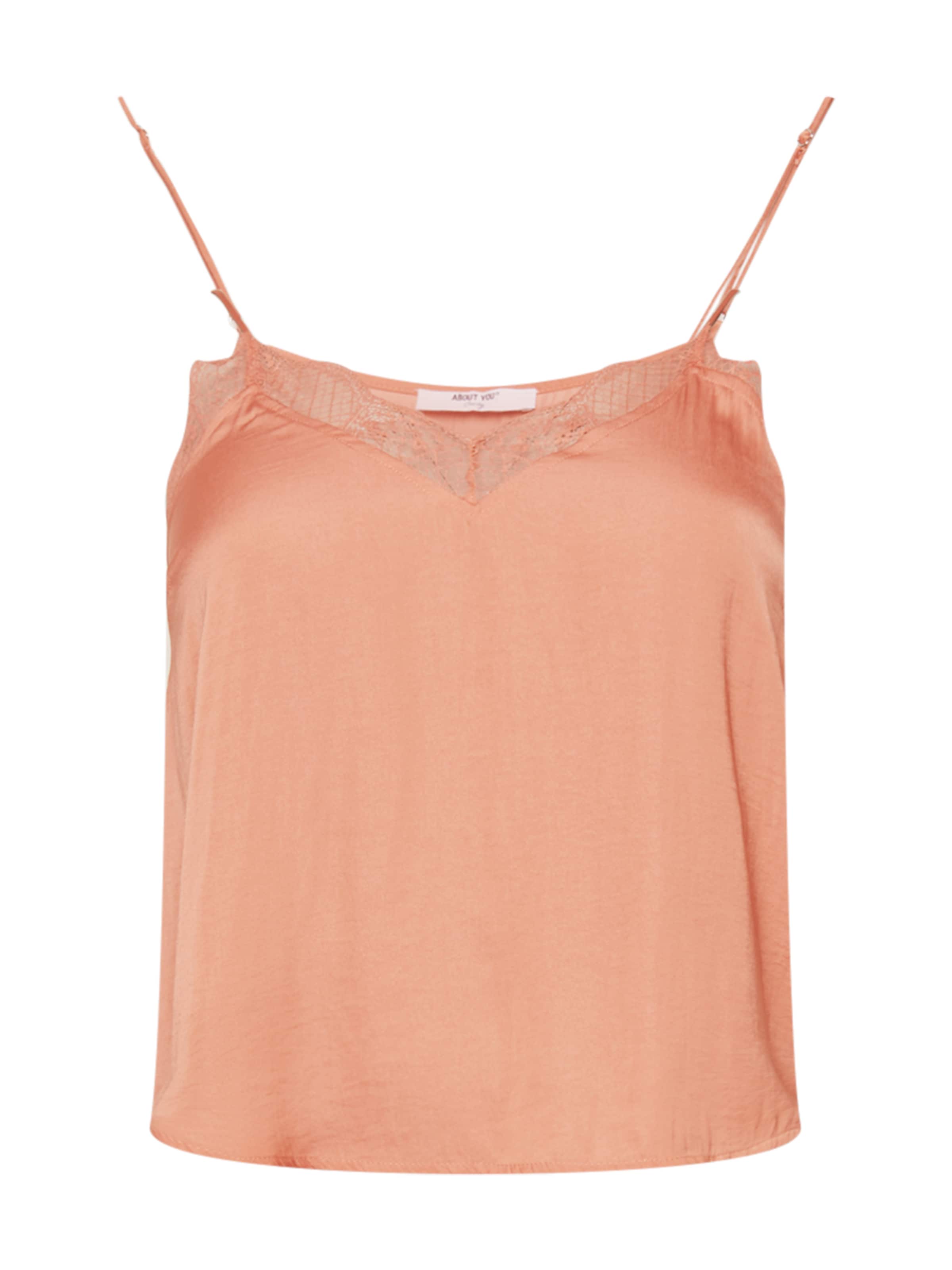 ABOUT YOU Curvy Top 'Mieke' in Orange: front