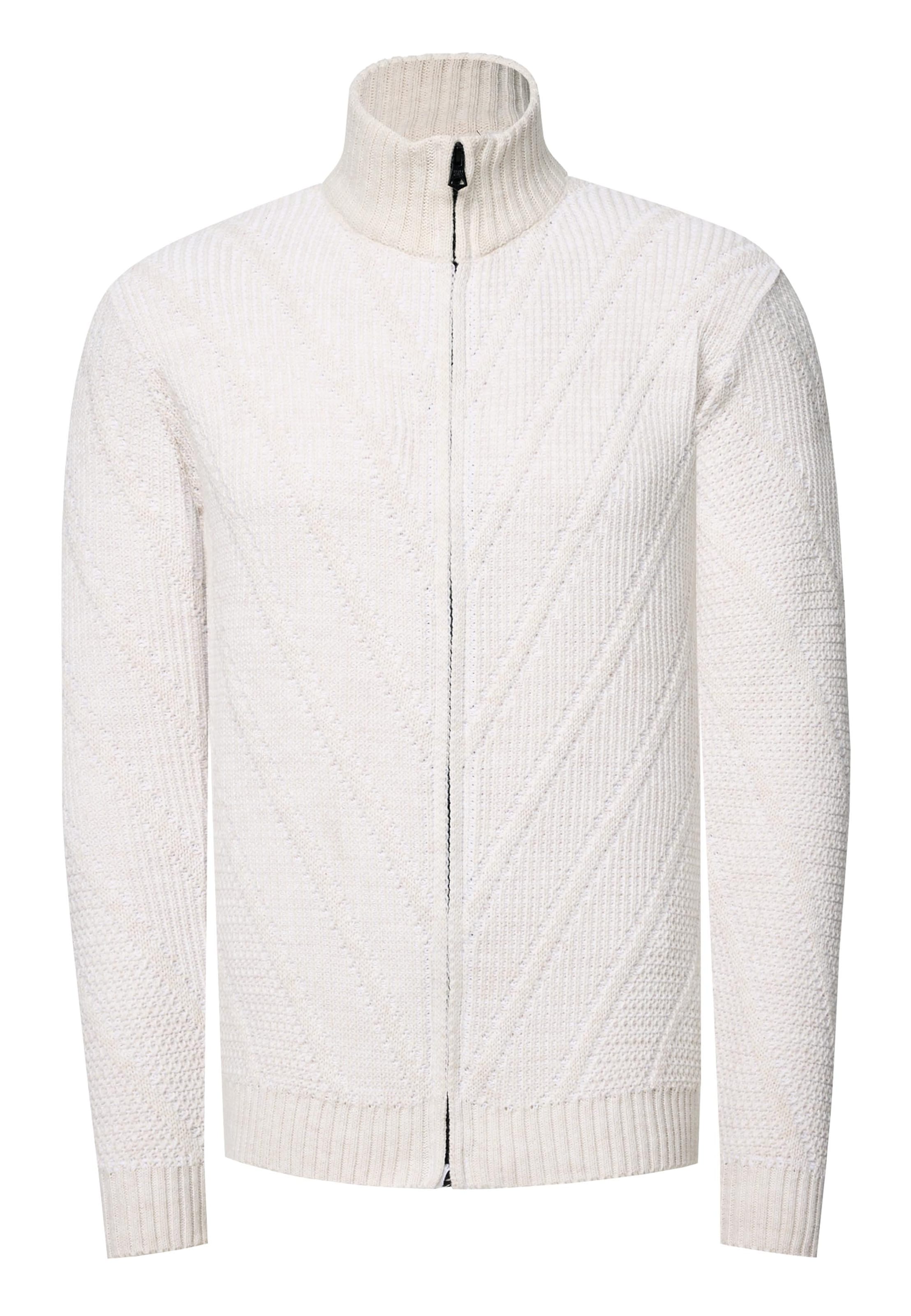 Rusty Neal Gebreid vest in Beige: voorkant