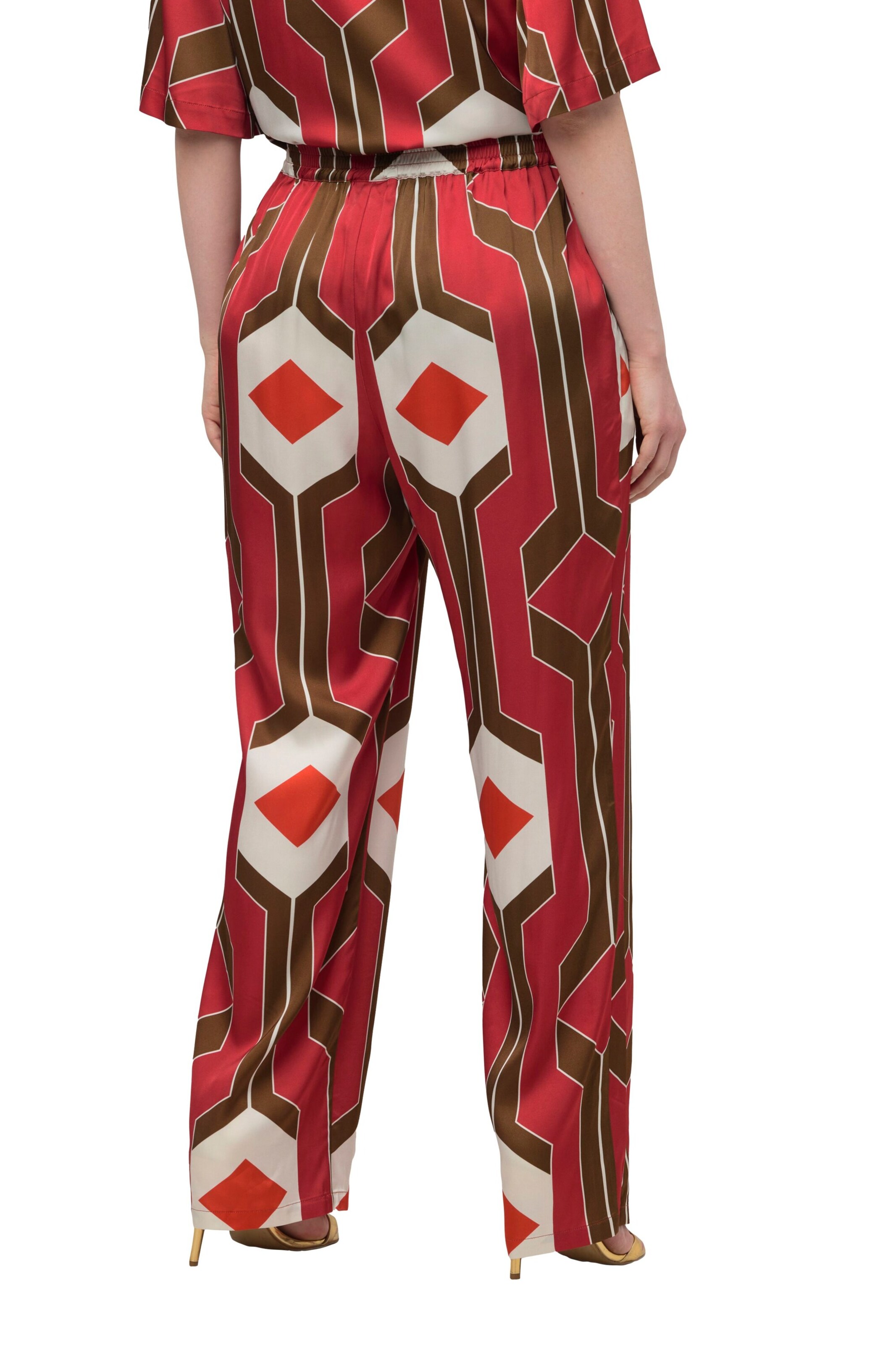 Ulla Popken Loose fit Trousers in Red