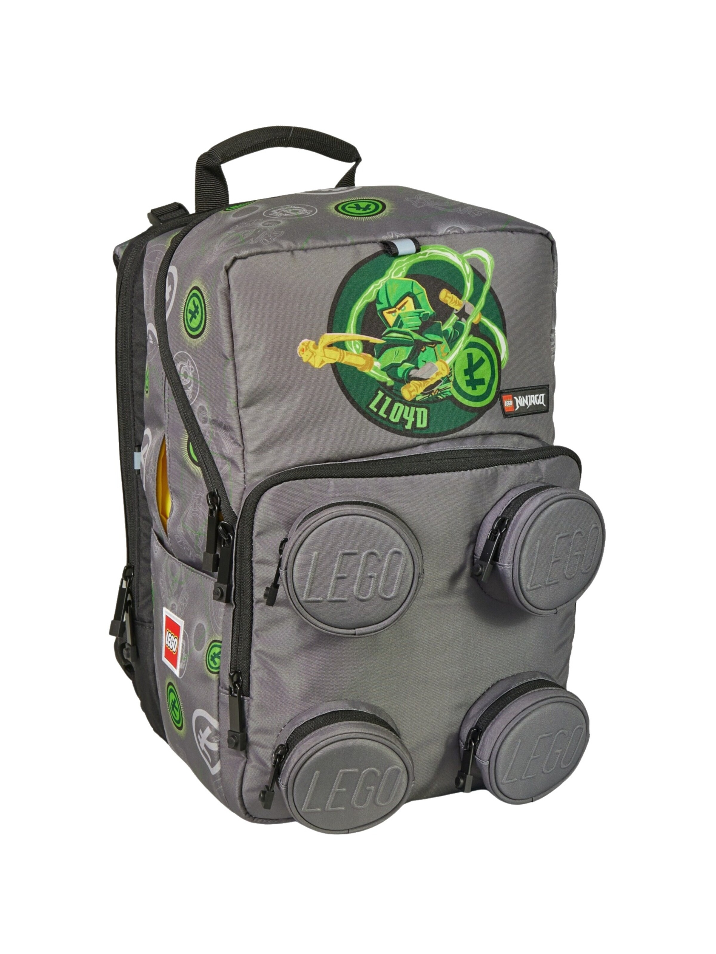 LEGO Rugzak 'LEGO Bricks Petersen School Backpack' in Grijs