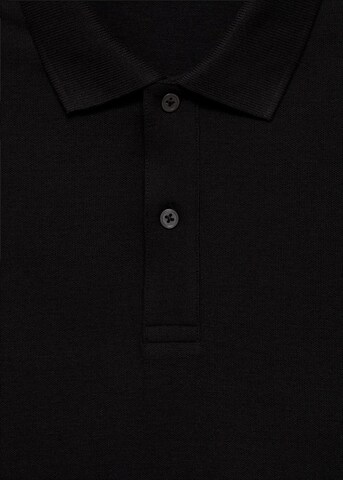 MANGO MAN Poloshirt 'Rea' in Schwarz