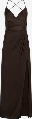 Robe de soirée Vera Mont en marron : devant