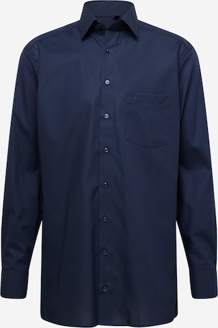 OLYMP - Ajuste regular Camisa en azul: frente