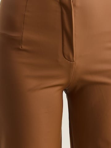 Wide Leg Pantalon Bianco Lucci en marron