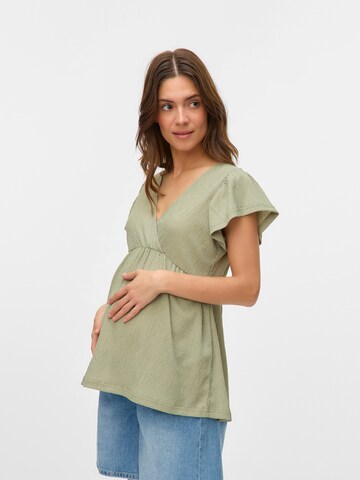 MAMALICIOUS T-Shirt 'MLCAILEEN TESS' in Grün: Vorderseite