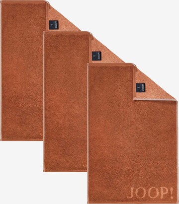 JOOP! Håndklæde 'Cornflower' i brun: forside