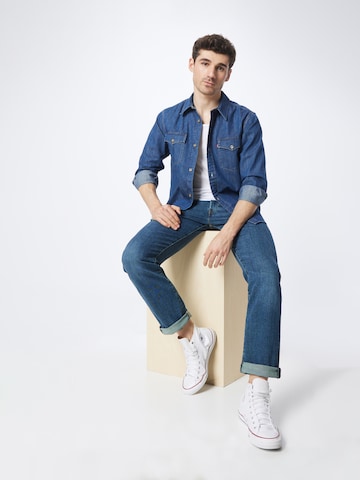 LEVI'S ® Regular fit Button Up Shirt 'Relaxed Fit Western' in Blue