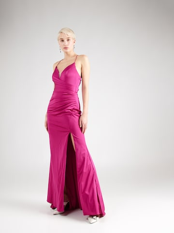 Robe de soirée Laona en rose