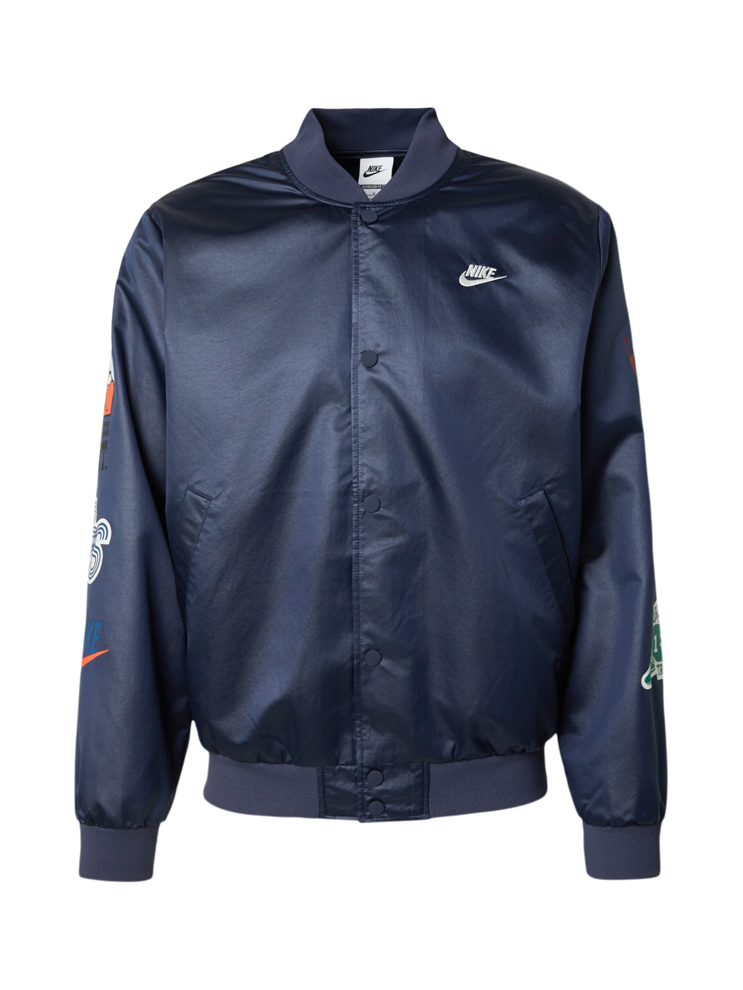 Nike Sportswear Tussenjas 'CLUB VARSITY' in Blauw: voorkant