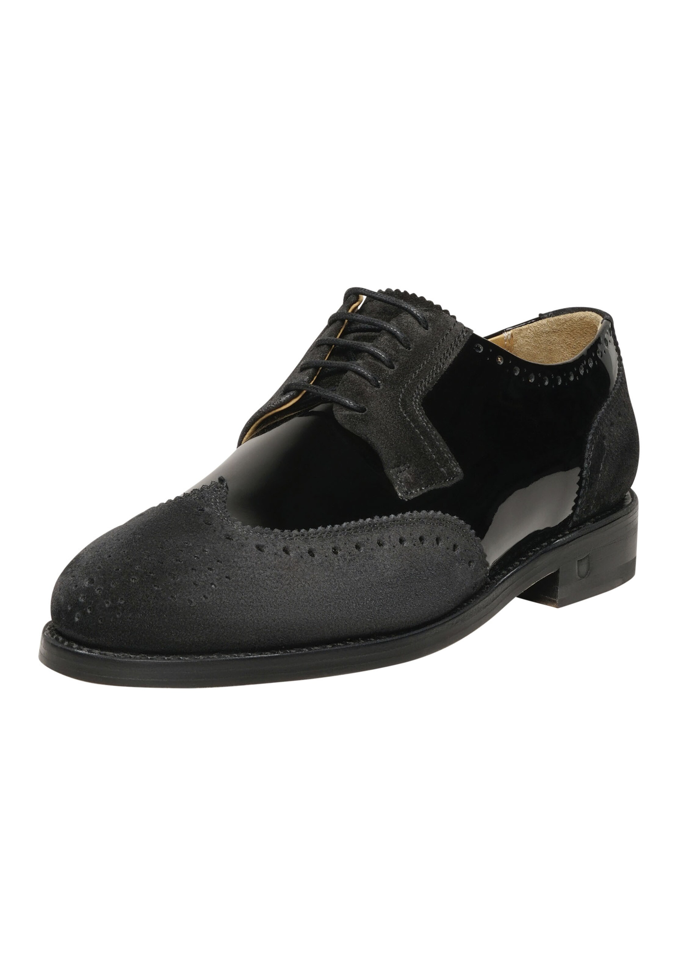 Frauen Halbschuhe Henry Stevens Schnürschuhe Rahmengenäht 'Ella FBB' in Schwarz - MG91229 Frauen Halbschuhe Henry Stevens Schnürschuhe Rahmengenäht 'Ella FBB' in Schwarz - MG91229