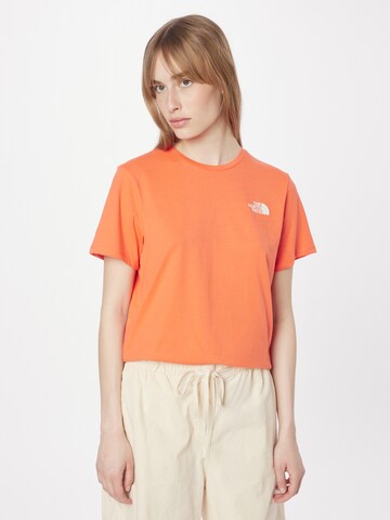 THE NORTH FACE Functioneel shirt 'FOUNDATION' in Oranje