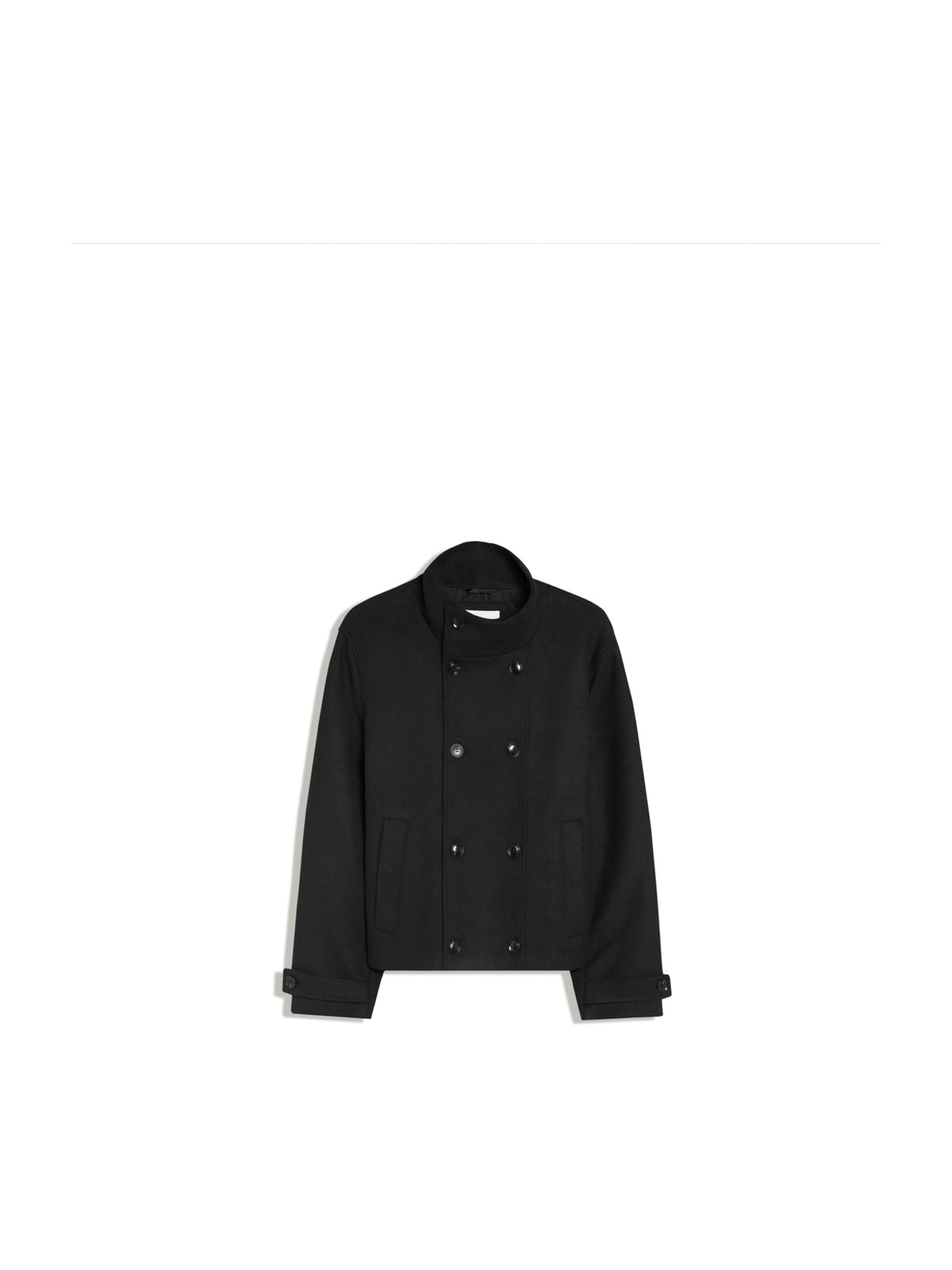 Bershka Between-Season Jacket in Black: front