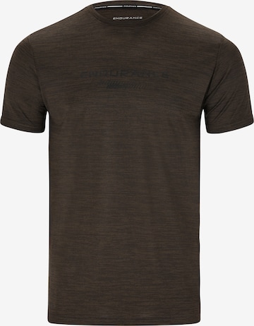 ENDURANCE - Camiseta funcional 'Portofino' en marrón: frente