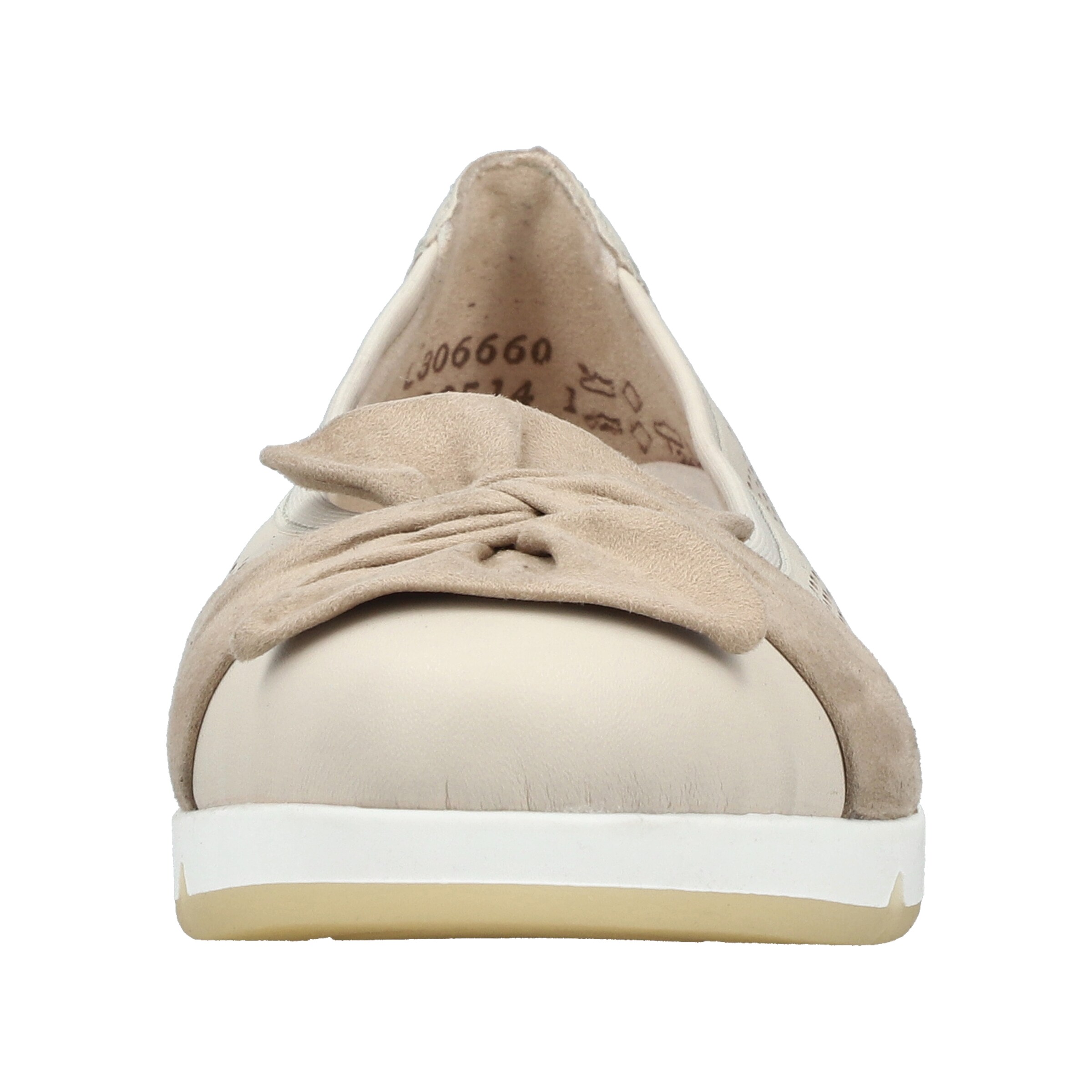 Rieker Ballet Flats with Strap ' L3066 ' in Beige