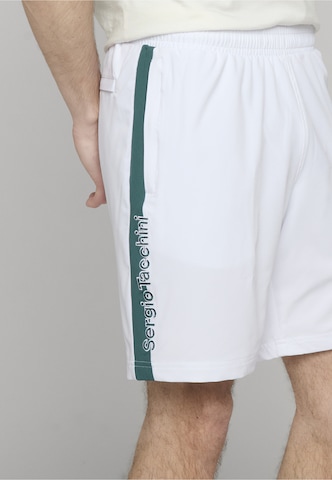 Sergio Tacchini Normální Sportovní kalhoty 'Goccia' – bílá