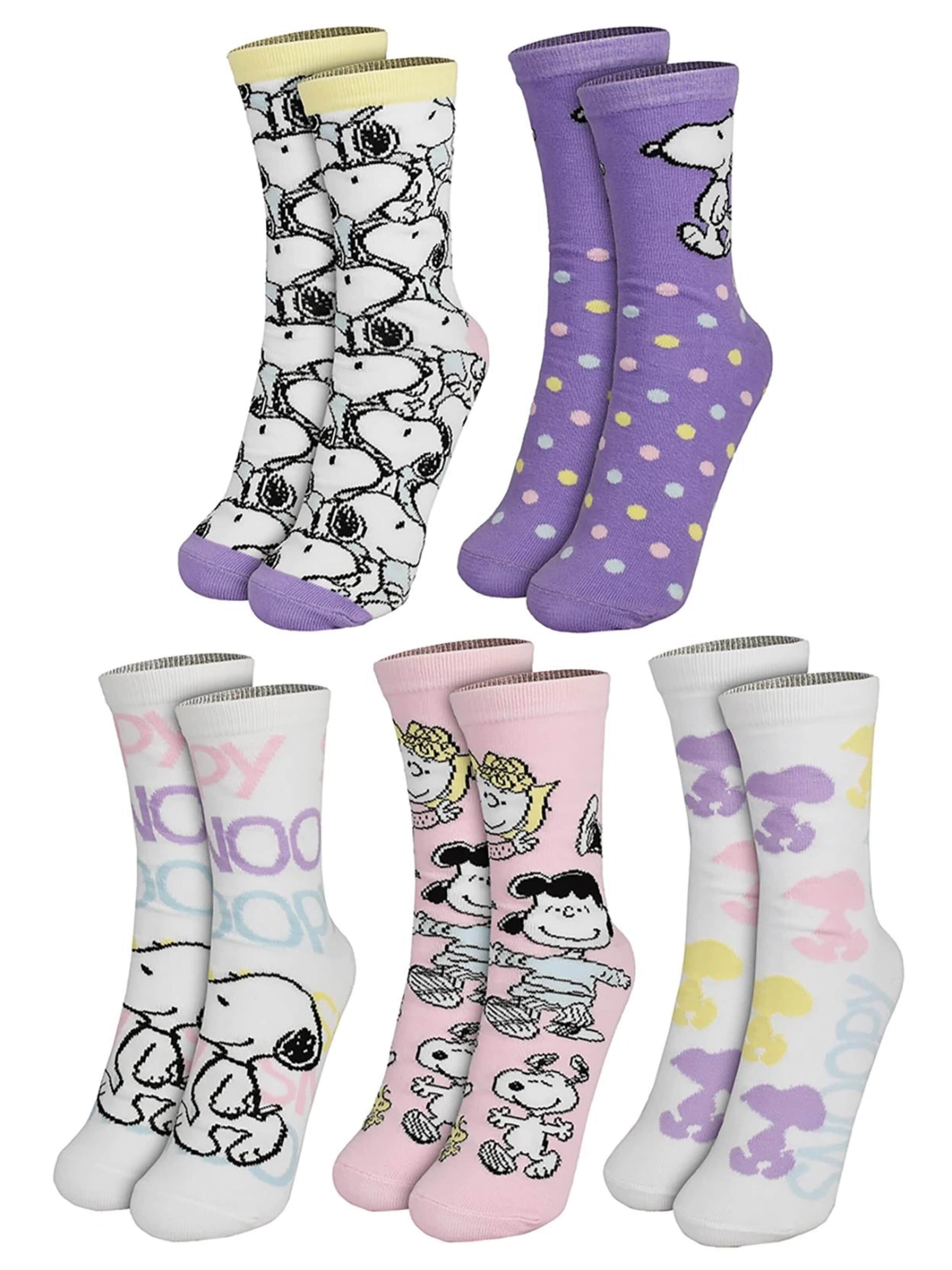 Snoopy & Die Peanuts Socken‌‌‌‌ in Mischfarben: Vorderseite
