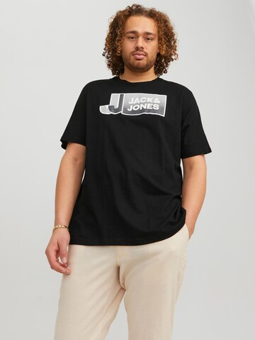 Jack & Jones Plus T-Shirt in Schwarz: predná strana