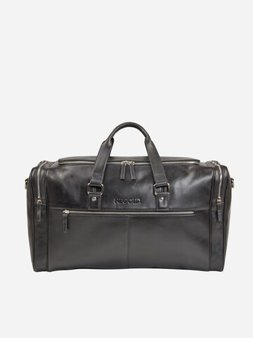 NEGOTIA Leather Weekendtas 'Marent' in Zwart: voorkant