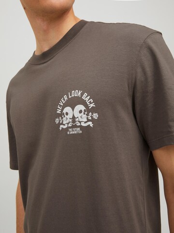 JACK & JONES T-Shirt 'Ink' in Braun