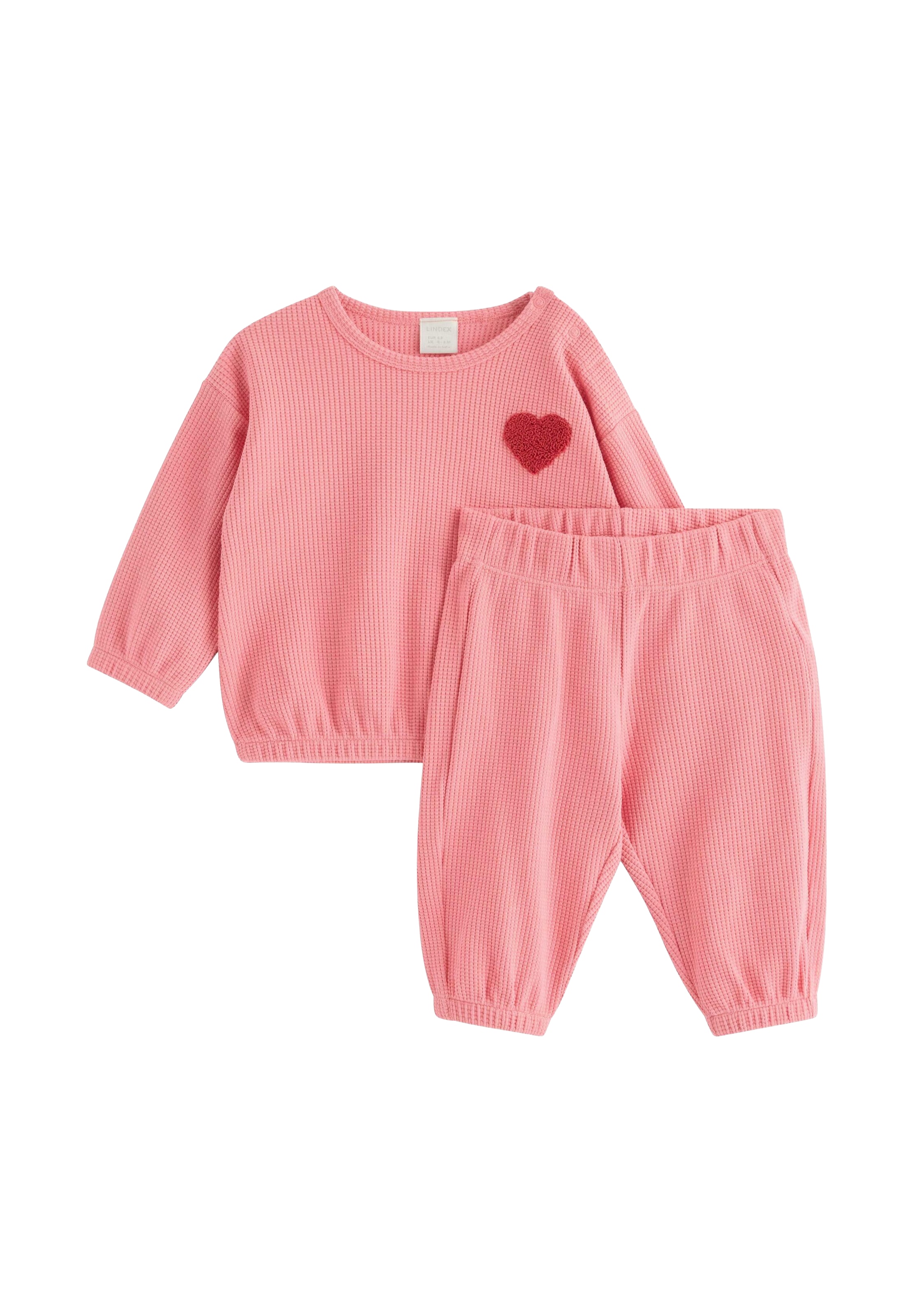 Lindex Set in Pink: Vorderseite