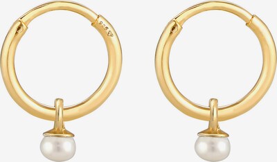 ELLI PREMIUM Boucles d'oreilles en or / blanc perle, Vue avec produit