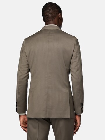 Boggi Milano Regular fit Business blazer in Brown