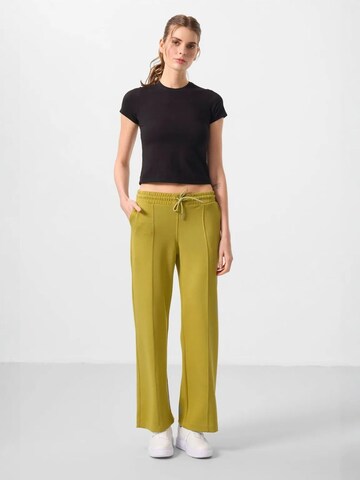 Wide Leg Pantalon Tommy Life en jaune
