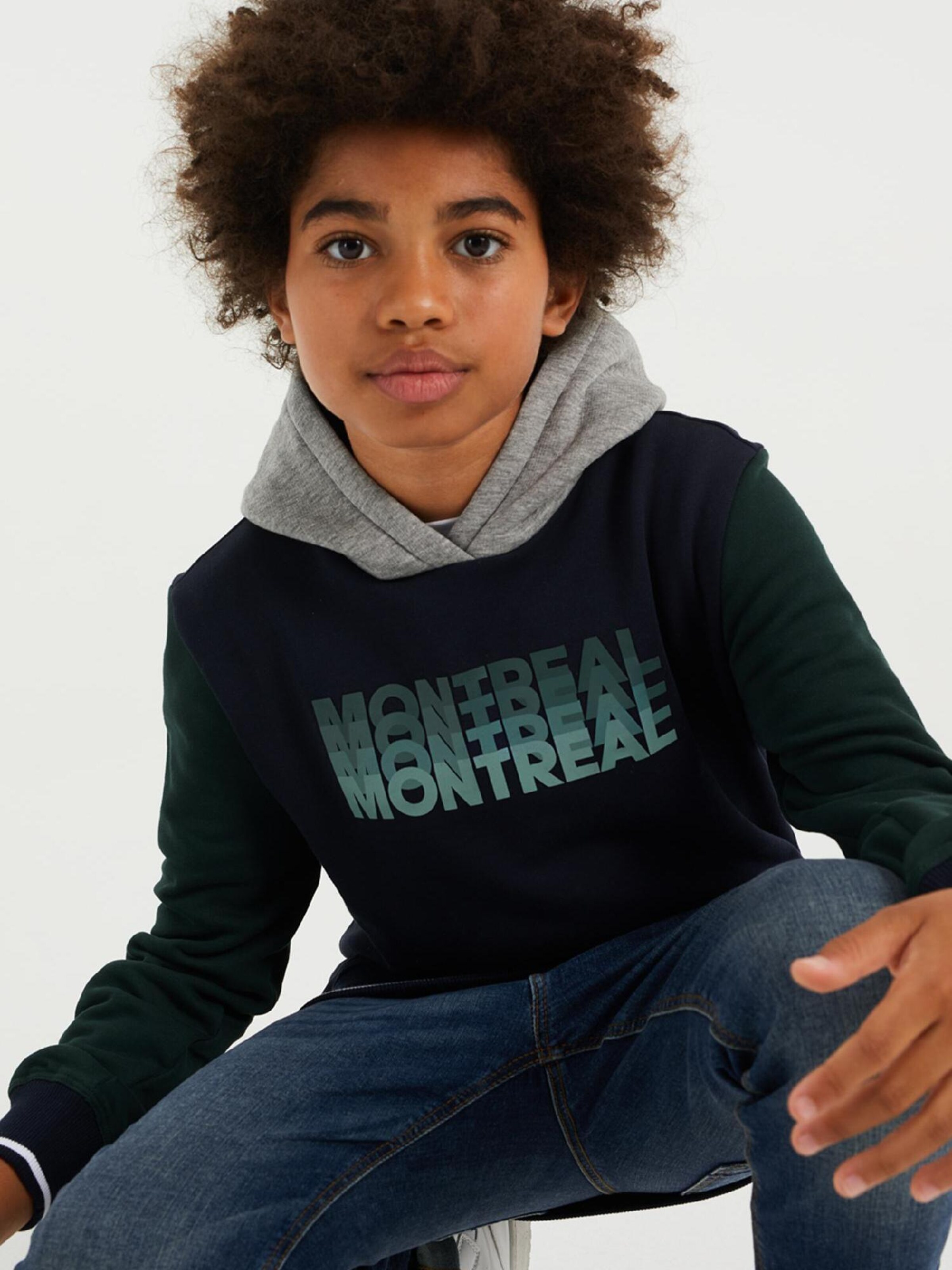 Kinder Teens (Gr. 140-176) WE Fashion Sweatshirt in Dunkelblau - OQ90986