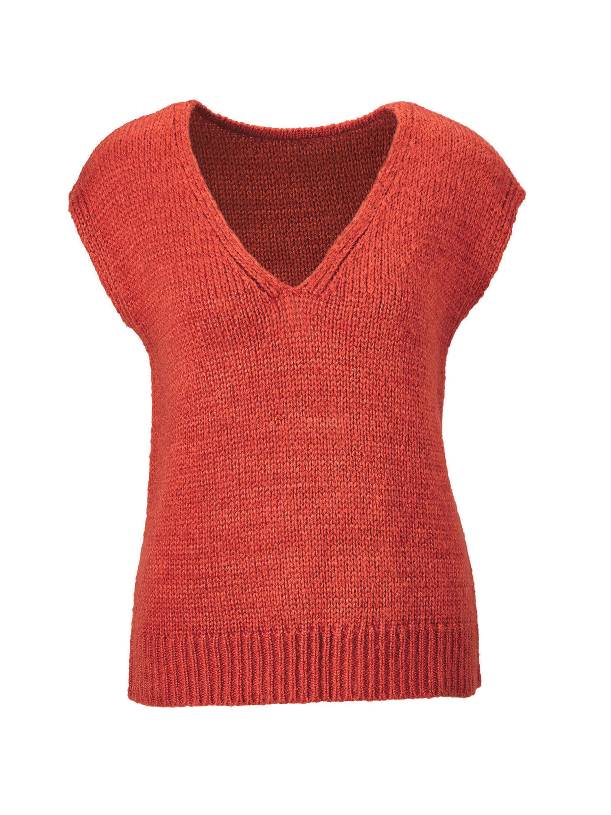 Cardigan Goldner en rouge : devant