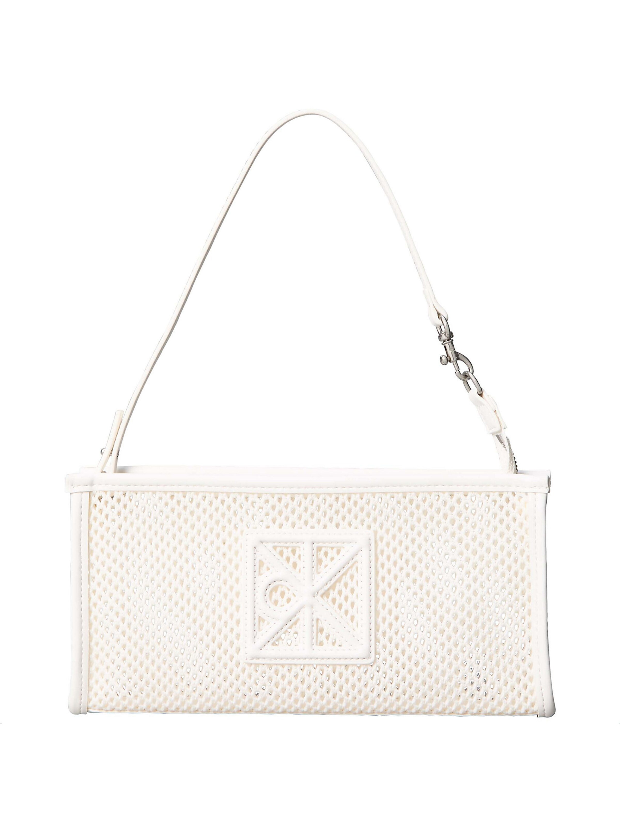 Sac bandoulière Calvin Klein en blanc : devant