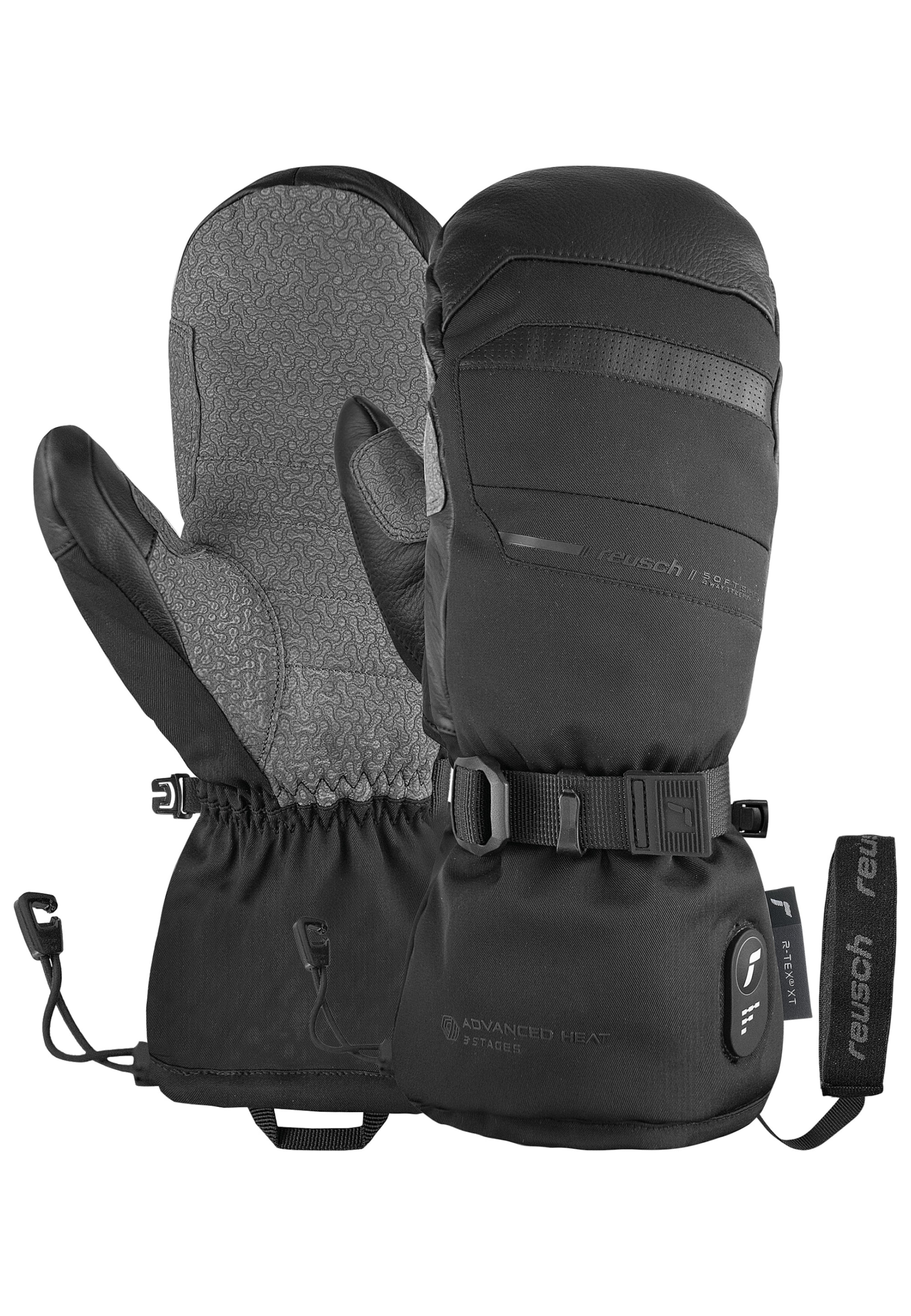 REUSCH Sporthandschoenen 'Advanced Heat R-TEX® XT Mitten' in Zwart: voorkant