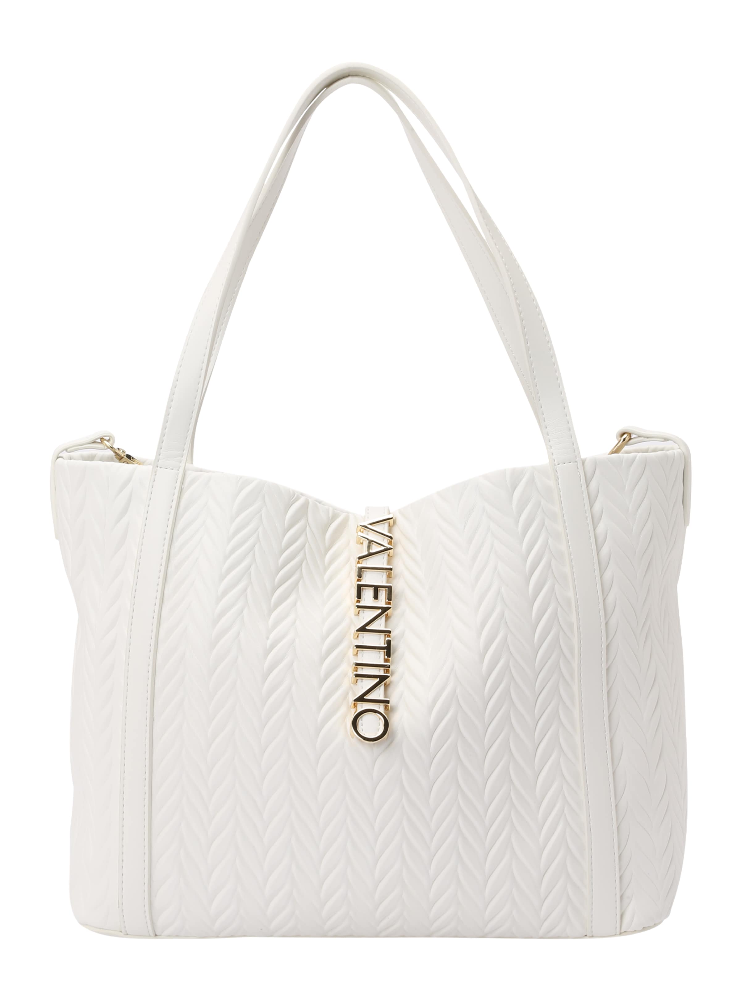 VALENTINO Shoppingväska 'Fania' i vit: framsida