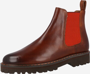 MELVIN & HAMILTON Chelsea boots 'Dexter' i brun: framsida