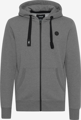 !Solid Zip-Up Hoodie 'BENE ZIP' in Grey: front