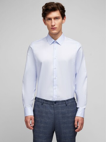 HECHTER PARIS Regular fit Overhemd in Blauw: voorkant
