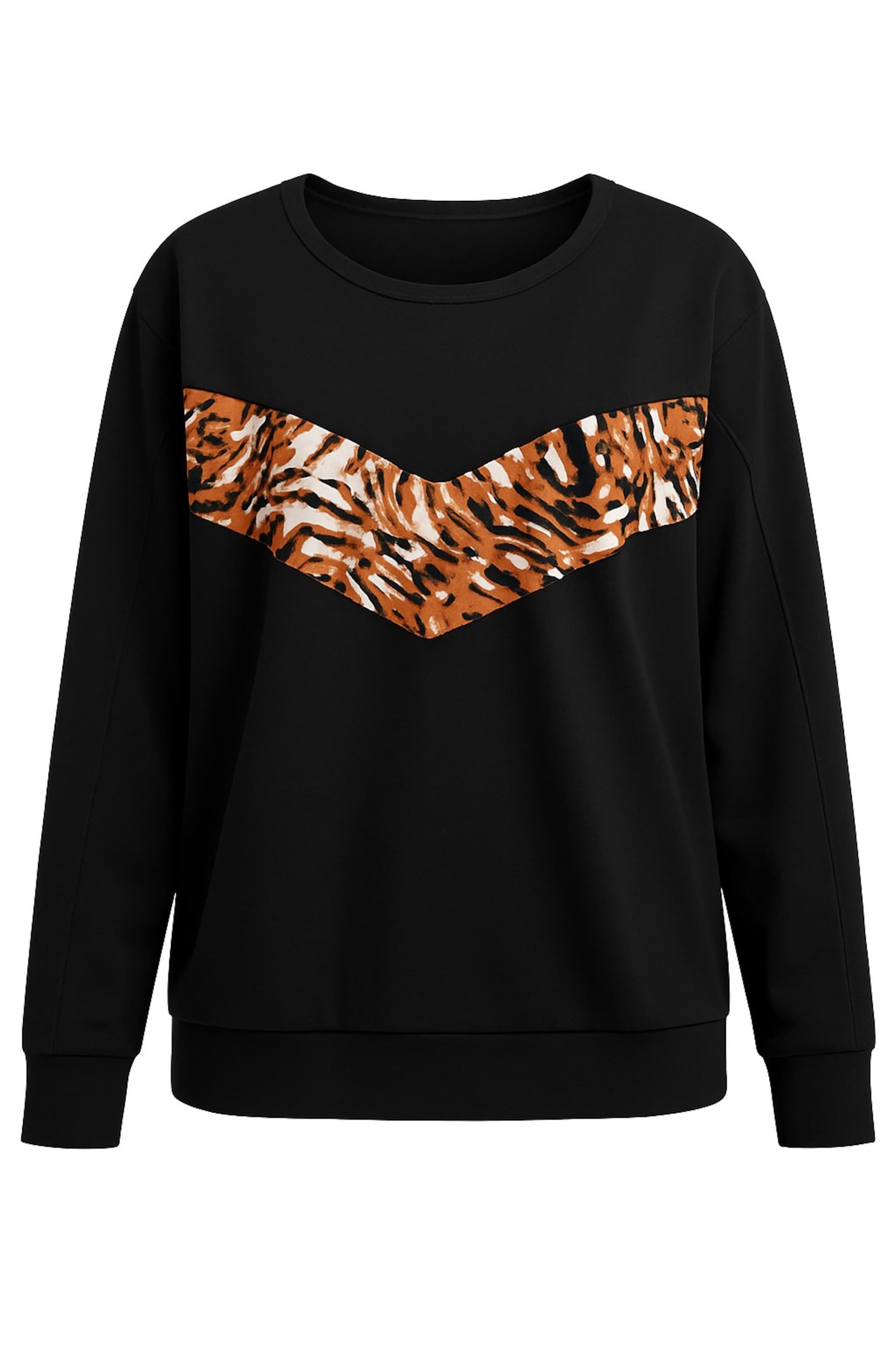 Stil Diva Sweatshirt in Schwarz: Vorderseite