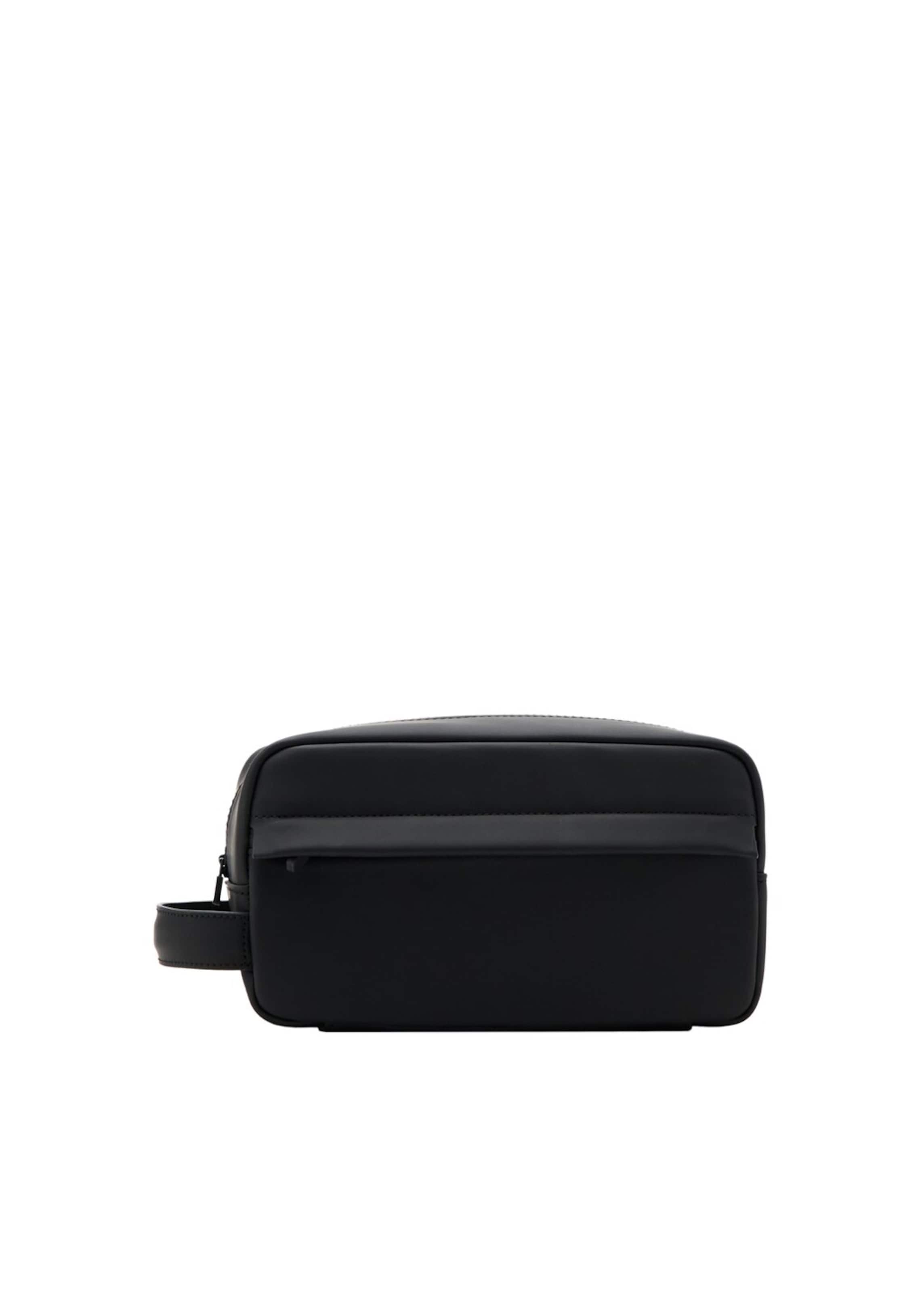 MANGO MAN Toiletry Bag in Black: front