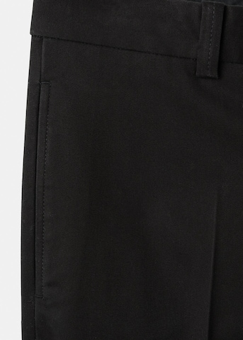 MANGO MAN Regular Pleated Pants 'Koda' in Black