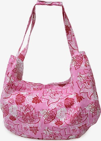 YOGISTAR.COM Sports Bag in Pink: front