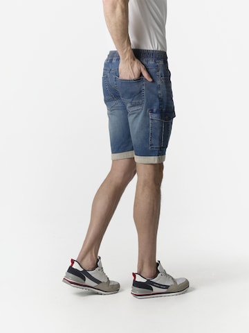 mėlyna KOROSHI Standartinis Darbinio stiliaus džinsai