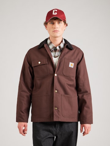 Carhartt WIP Преходно яке 'Michigan' в кафяво: отпред