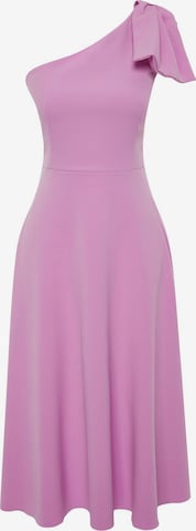 Trendyol Рокля за коктейл в розово: отпред