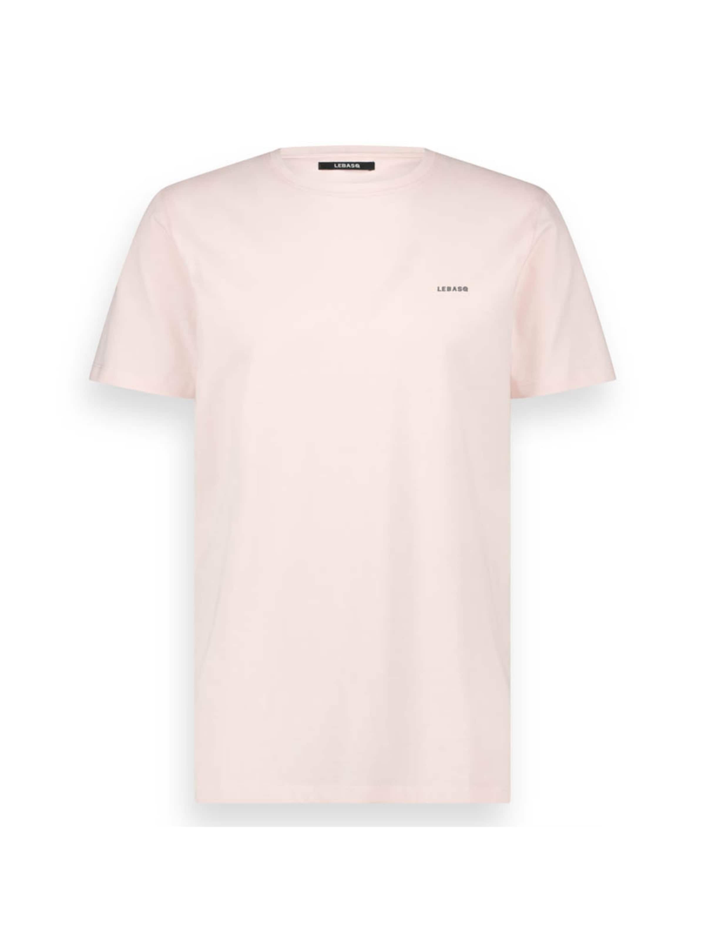 LEBASQ Shirt 'The Baker Crew Neck' in Roze: voorkant